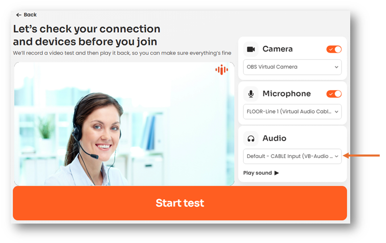 Step by step instructions to perform a test call