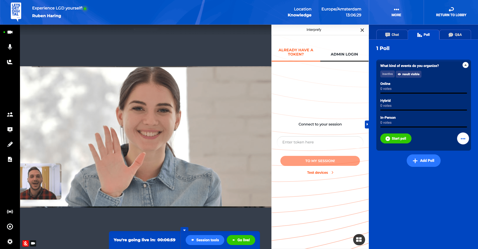 How does Interprefy work with Let's Get Digital?