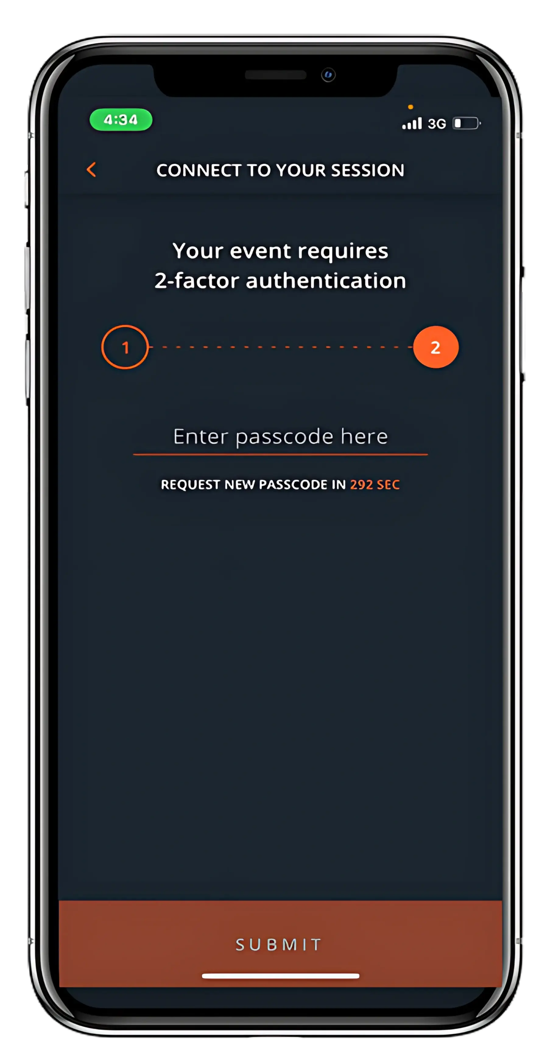 Interprefy App enter verification code