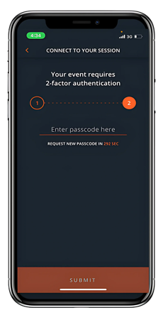 Interprefy App enter verification code