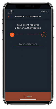 Interprefy App two-factor authentication