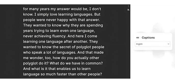 Interprefy Selected Captions