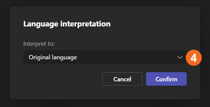 Language Selector MSTeams 1