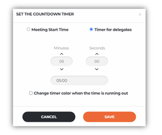 Timer for delegates