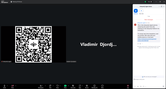 Interprefy Agent Zoom 1