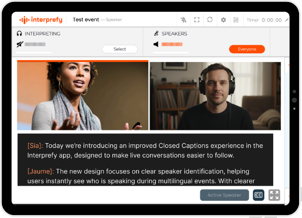 Interprefy Captions Speaker Labels (Diarisation) Brochure_EN (1)