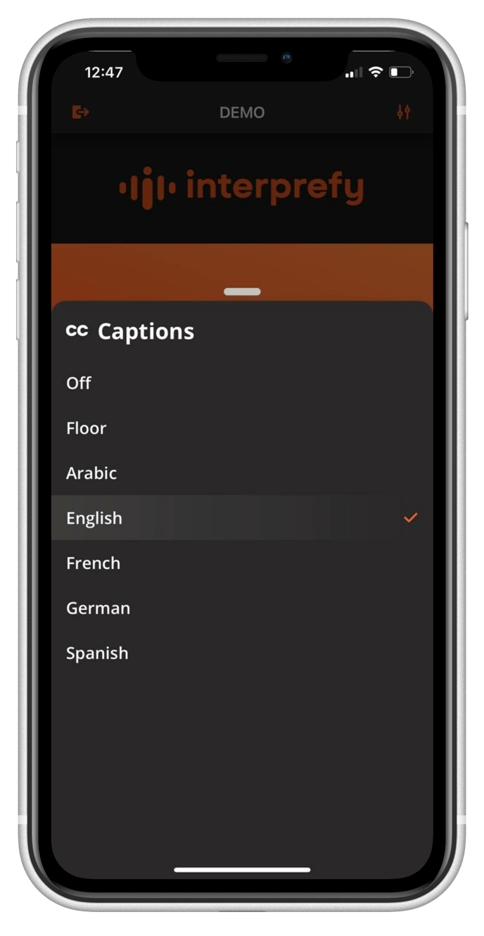 captions language options mobile app_iphonexrsilver_portrait